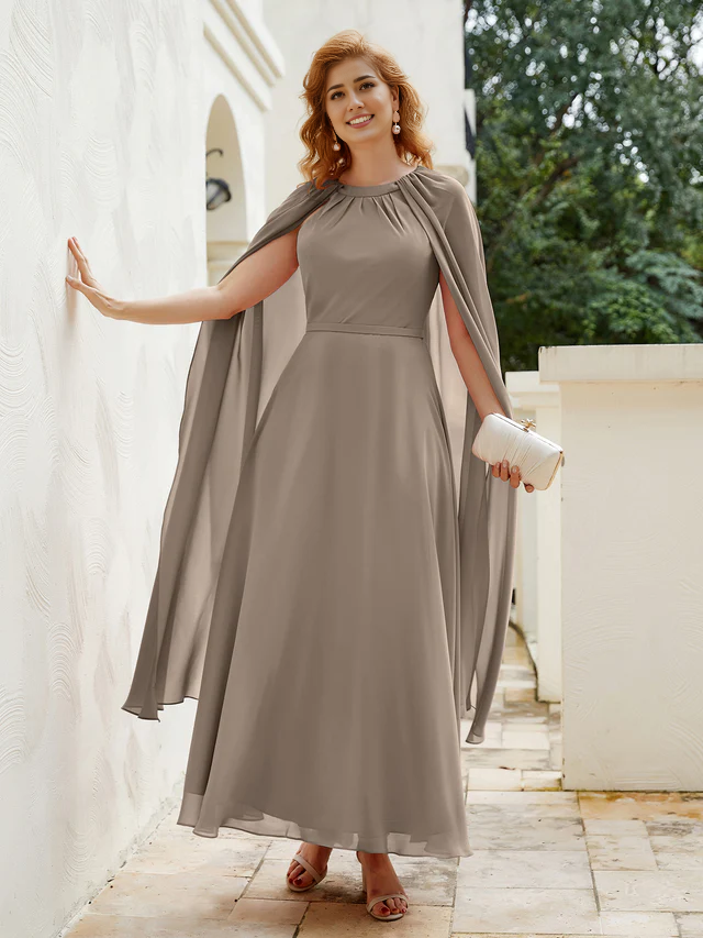 A-line Chiffon Bridal Mother's Dress - QIAIWAN Dress