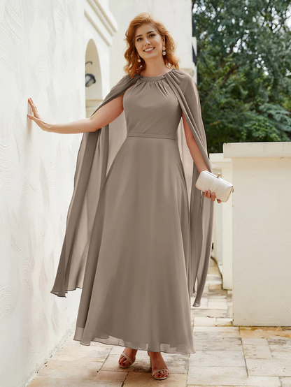 A-line Chiffon Bridal Mother's Dress - QIAIWAN Dress