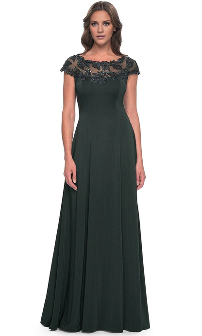 Cap Sleeve Applique Evening Dress Chiffon Mother of the Bride Dresse