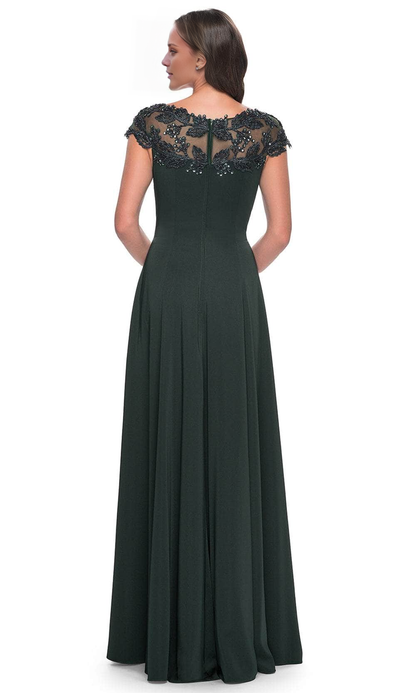 Cap Sleeve Applique Evening Dress Chiffon Mother of the Bride Dresse