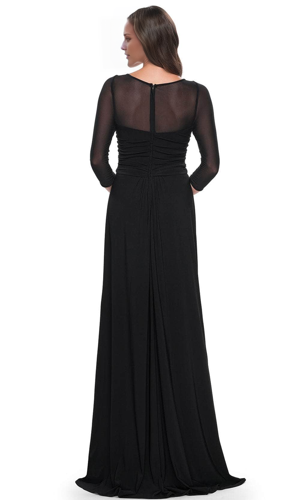 Black Sheath Formal Dress See-through Chiffon Mother of the Bride Dresse