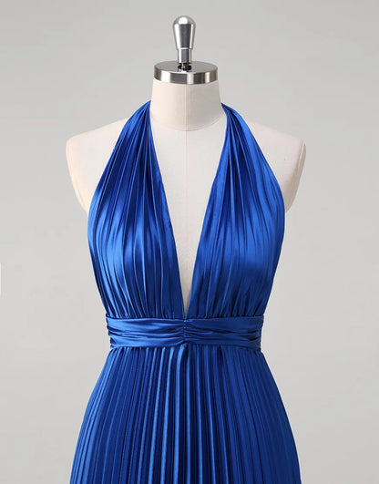 QIAIWAN Elegant A-line Backless Sleeveless Ball Dress