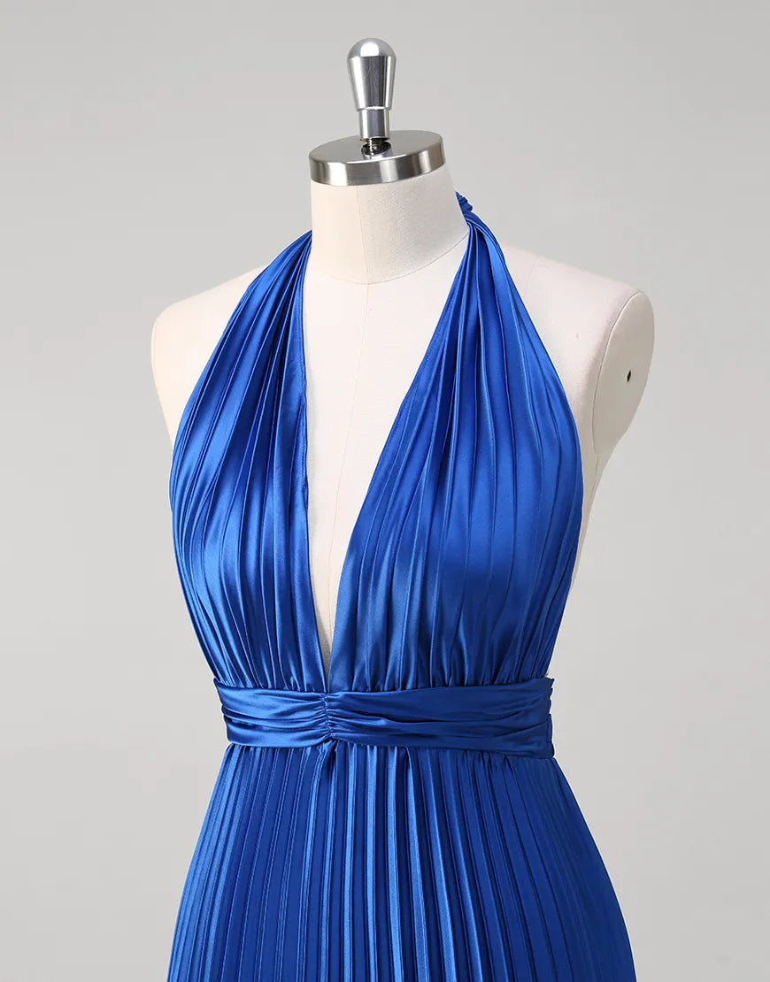 QIAIWAN Elegant A-line Backless Sleeveless Ball Dress