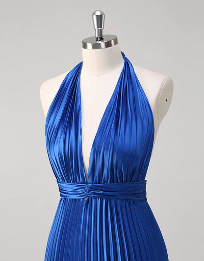 QIAIWAN Elegant A-line Backless Sleeveless Ball Dress