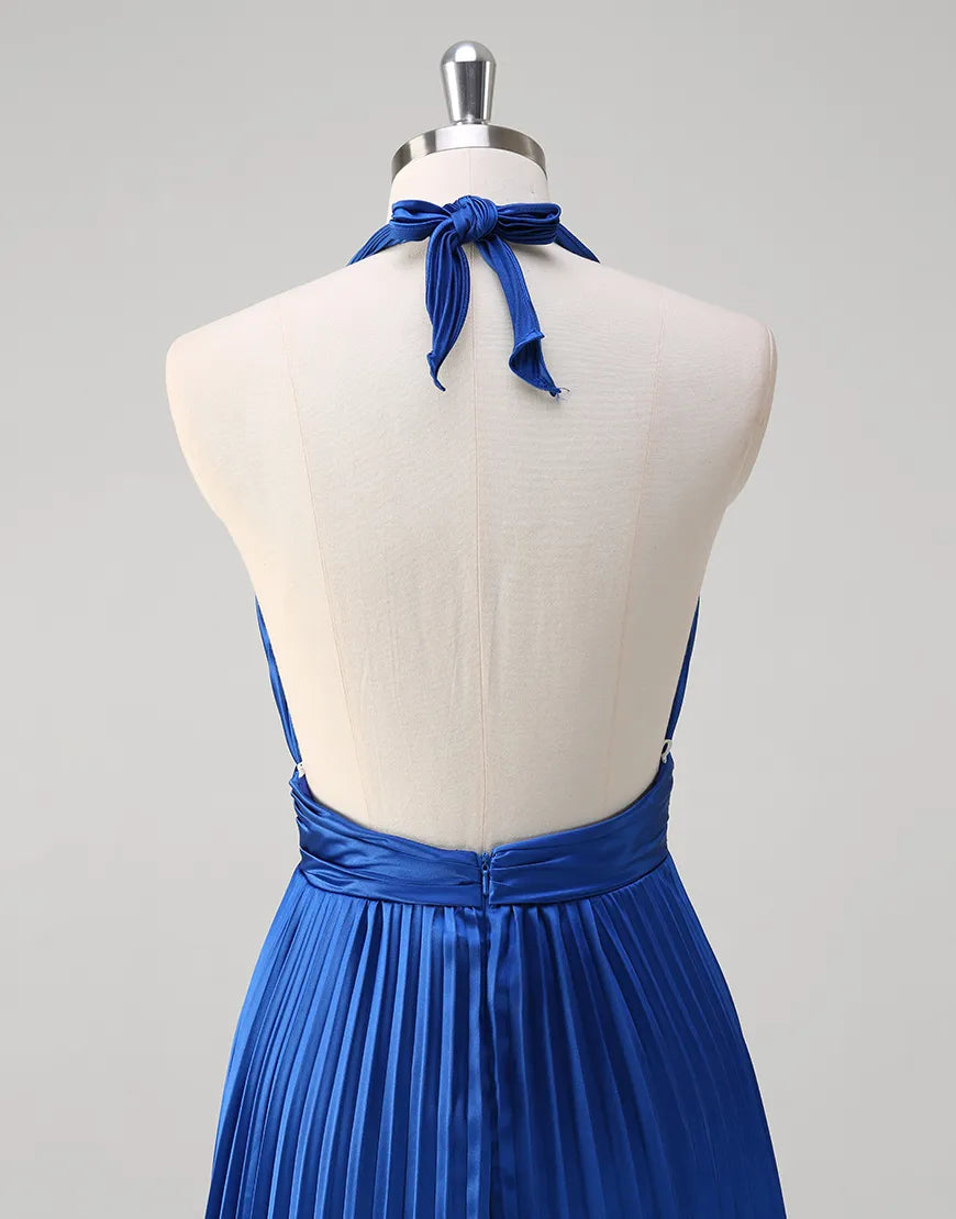 QIAIWAN Elegant A-line Backless Sleeveless Ball Dress