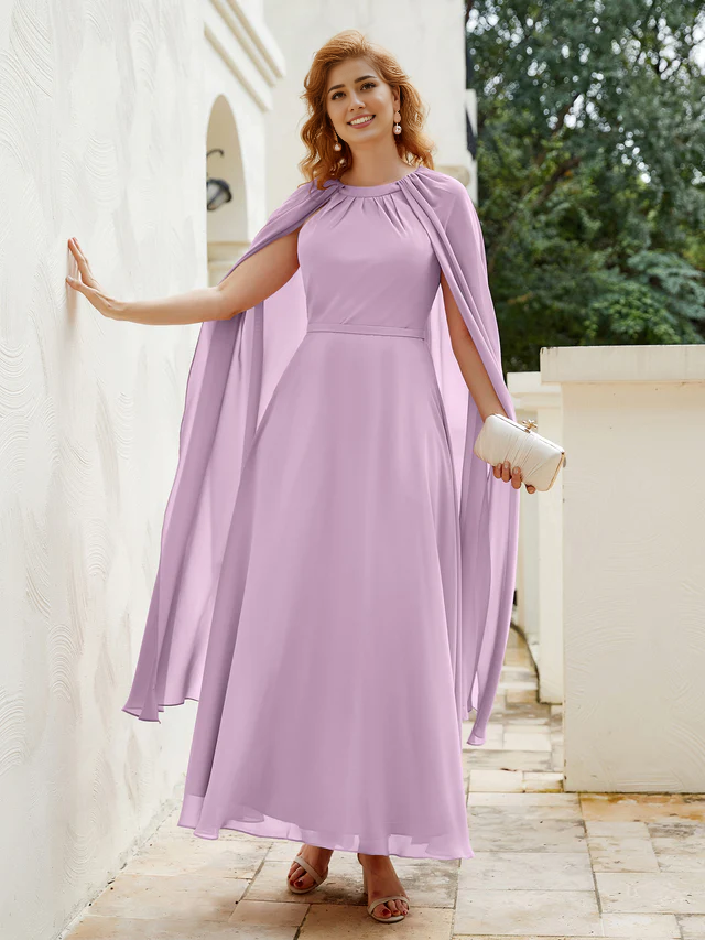 A-line Chiffon Bridal Mother's Dress - QIAIWAN Dress