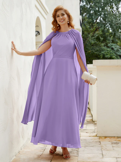 A-line Chiffon Bridal Mother's Dress - QIAIWAN Dress