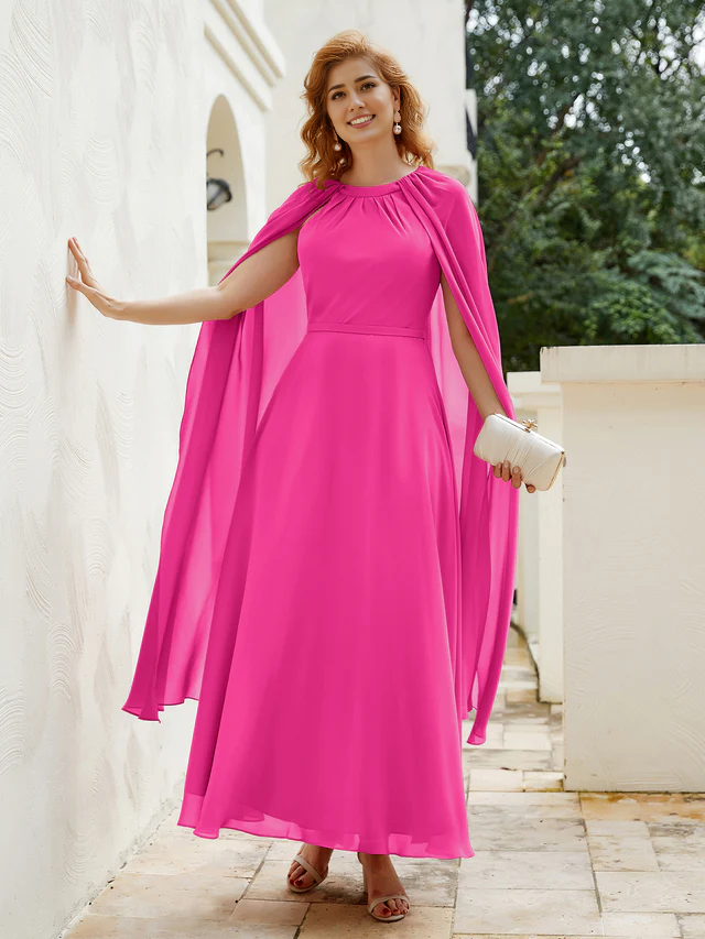 A-line Chiffon Bridal Mother's Dress - QIAIWAN Dress