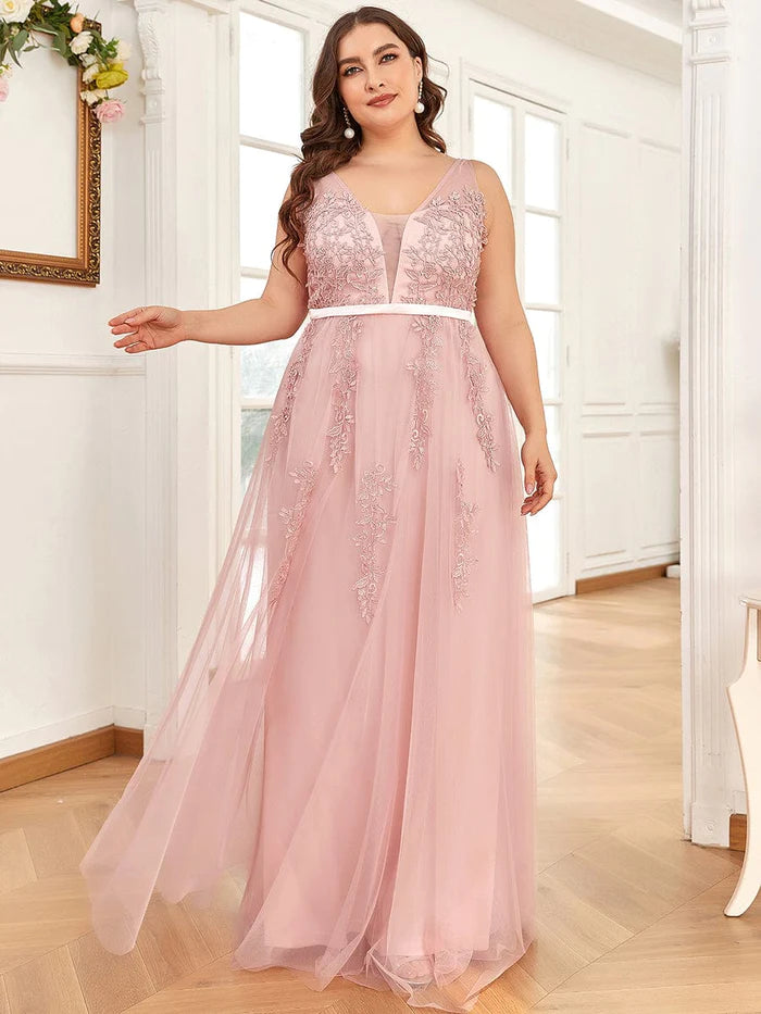 Maxi Long Elegant Ethereal Tulle Evening Dress