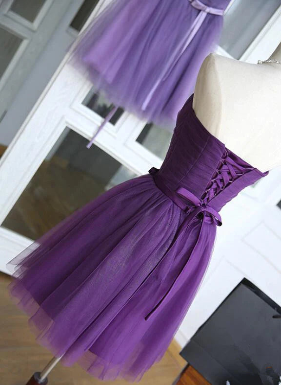 Lovely Purple Homecoming Dress Cute Formal Dress