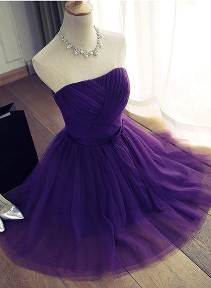 Lovely Purple Homecoming Dress Cute Formal Dress