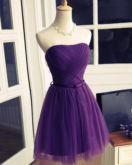 Lovely Purple Homecoming Dress Cute Formal Dress