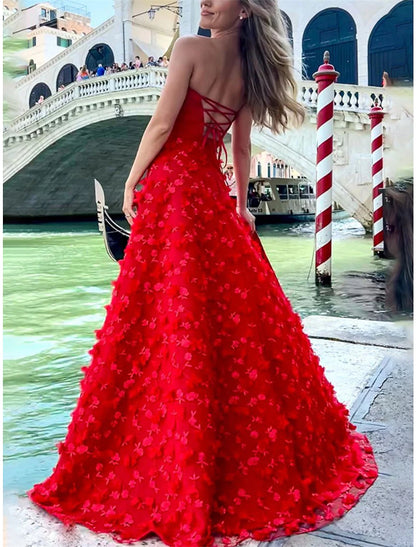 Women's Black Dress Prom Dress Party Dress Long Dress Maxi Dress Black Pink Red Sleeveless Pure Color Drawstring Fall Winter Autumn Strapless Red Valentines Dress Winter Dress Valentine's Day Wedding